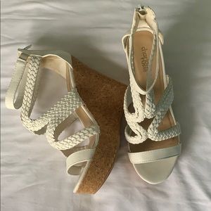 White Pattern Heels
